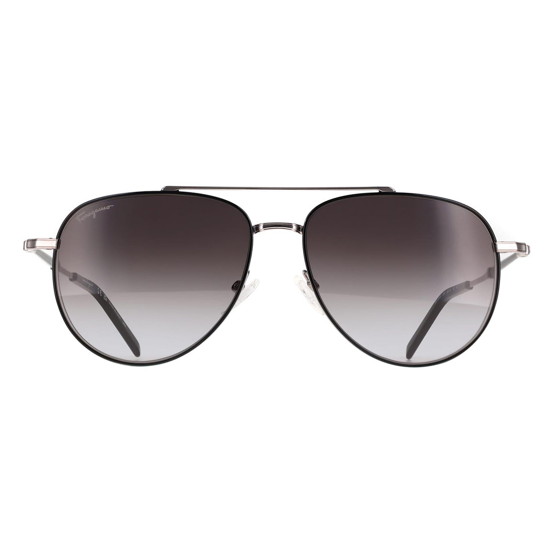 Salvatore Ferragamo Sunglasses SF226S 086 Black Light Ruthenium Grey Gradient