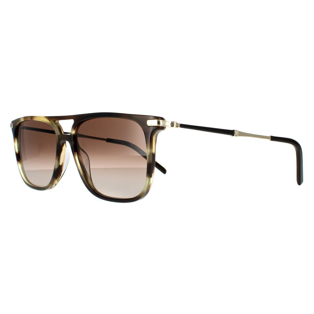 Salvatore Ferragamo Sunglasses SF966S 319 Striped Khaki Brown Gradient