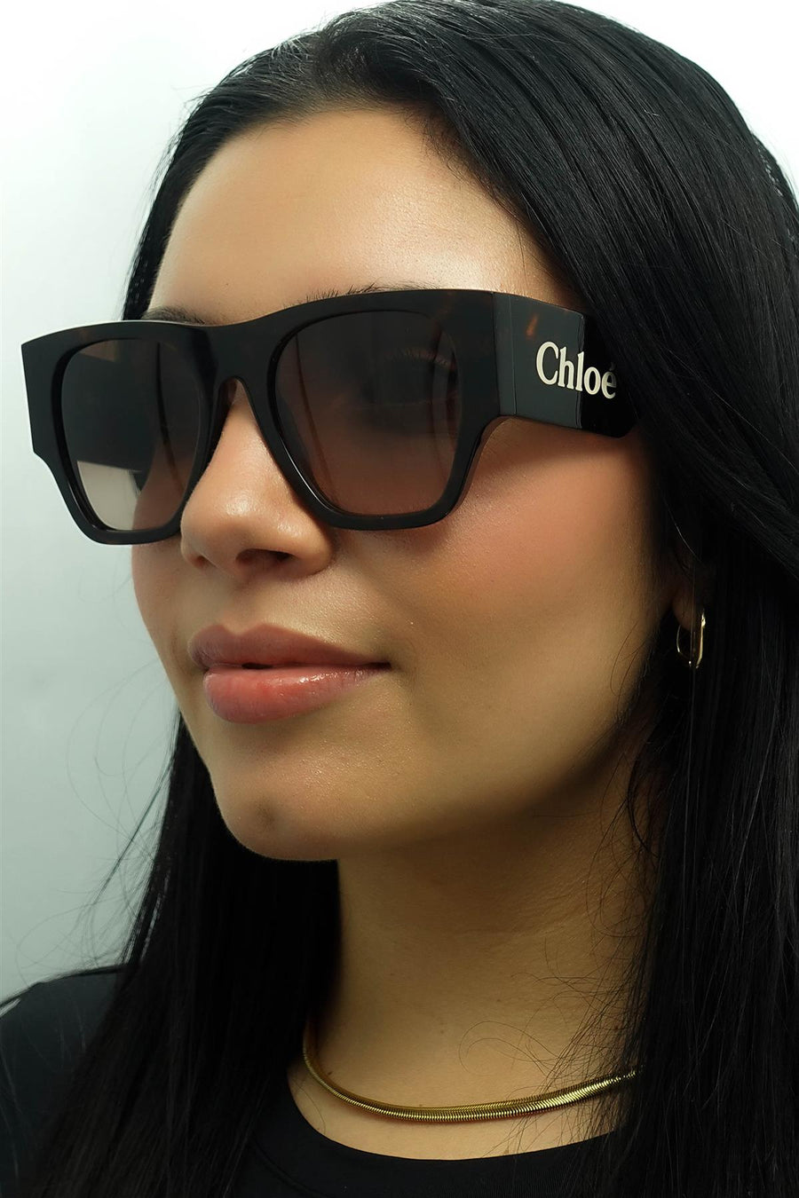 Chloe Sunglasses CH0233S 002 Dark Havana Brown Gradient
