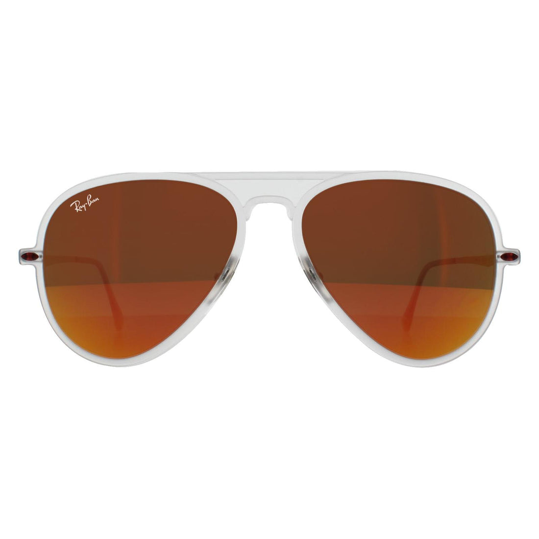 Ray-Ban Sunglasses Aviator Light Ray II 4211 646/6Q Matt Translucent Orange Mirror