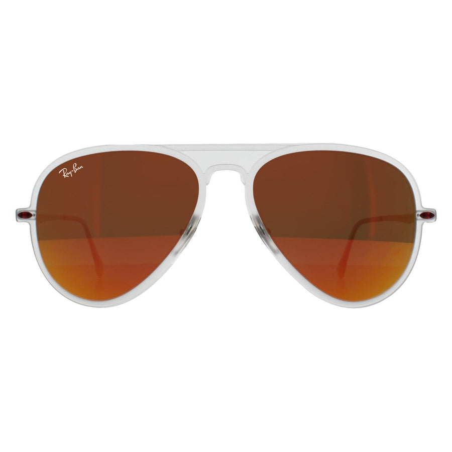 Ray-Ban Sunglasses Aviator Light Ray II 4211 646/6Q Matt Translucent O ...