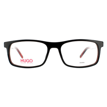 Hugo by Hugo Boss Glasses Frames HG 1004 OIT 16 Black Red Men