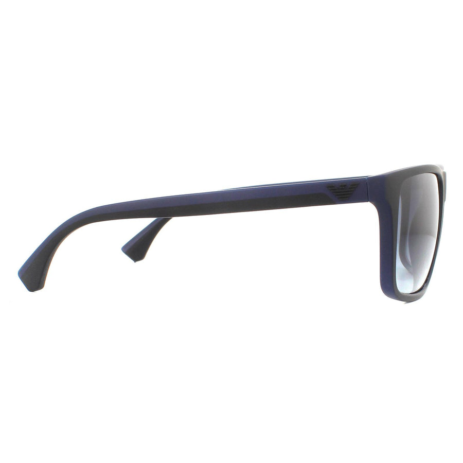 Emporio Armani Sunglasses EA4033 58644L Black and Rubber Blue Blue Gradient