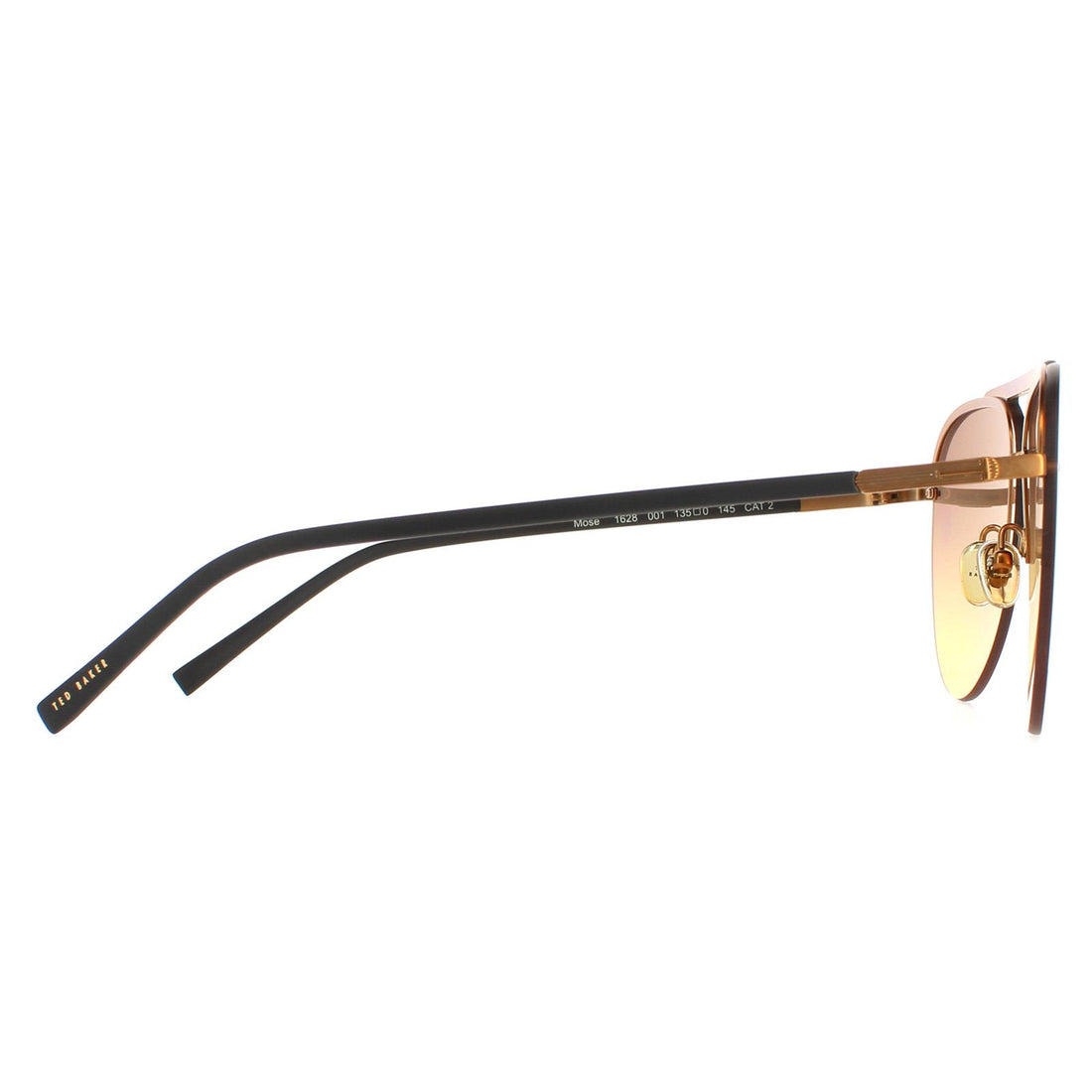 Ted Baker Sunglasses TB1628 Mose 001 Black Orange