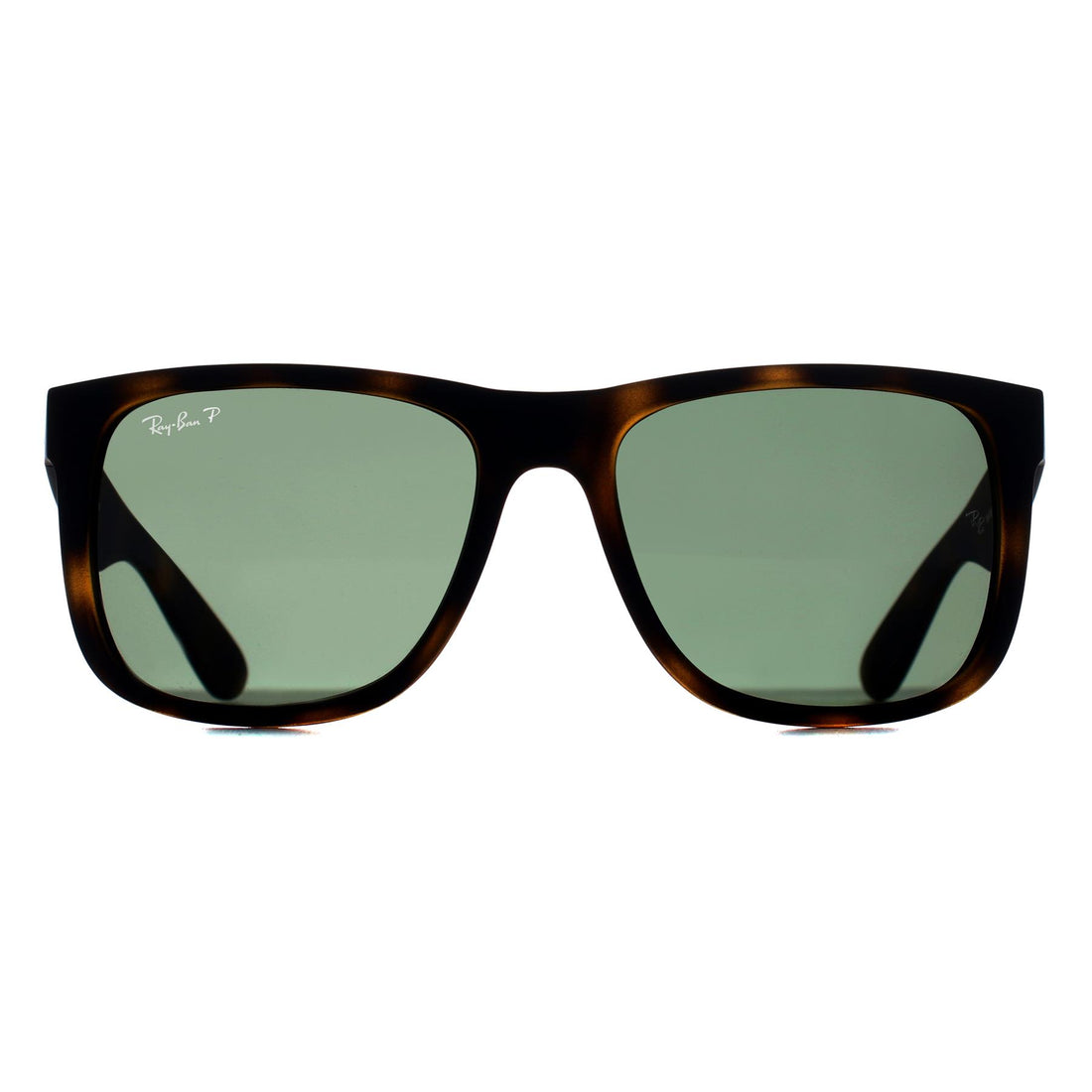 Ray-Ban Sunglasses RB4165 Justin 865/9A Matte Havana Dark Green Polarized