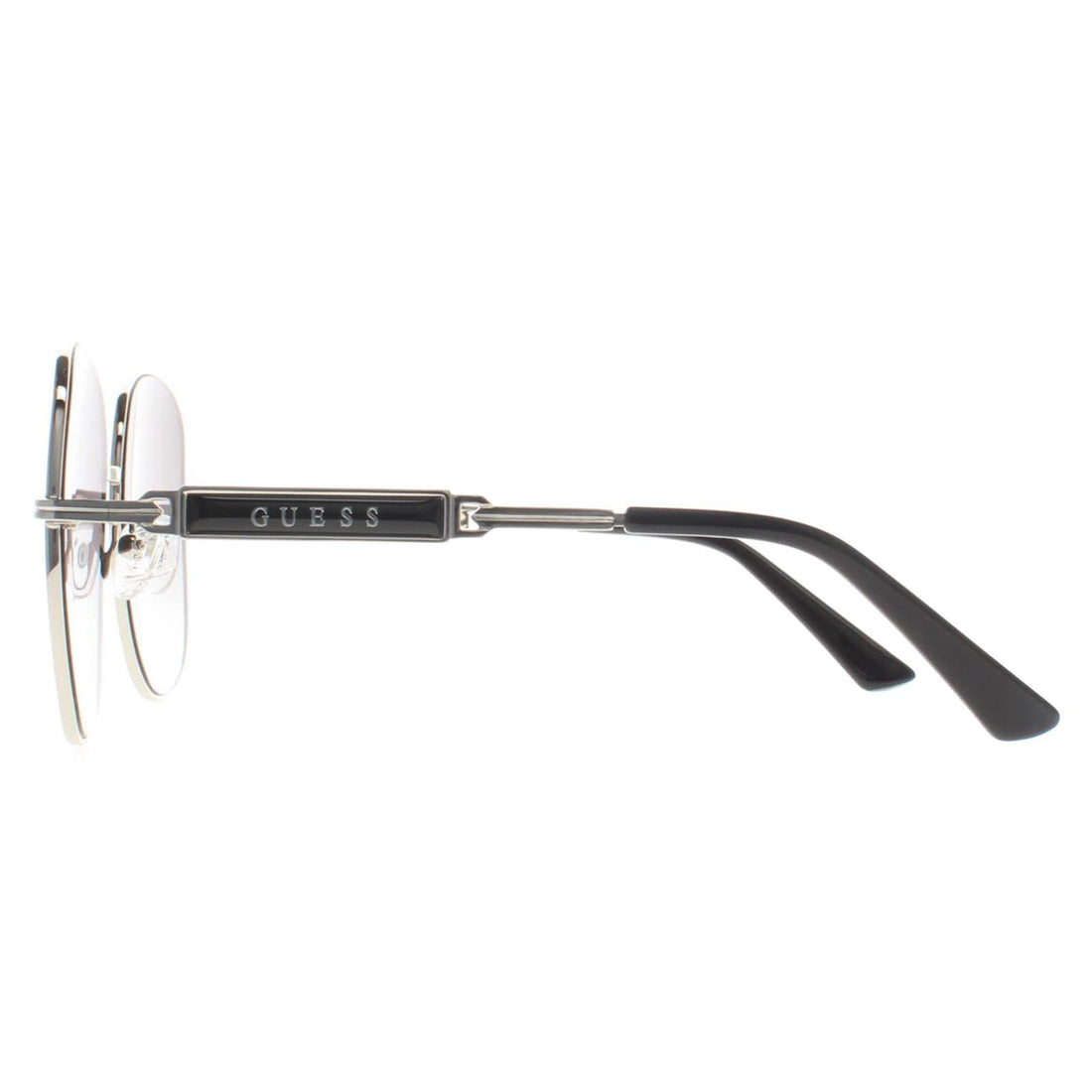 Guess Sunglasses GF6190 10B Shiny Light Nickeltin Grey Gradient