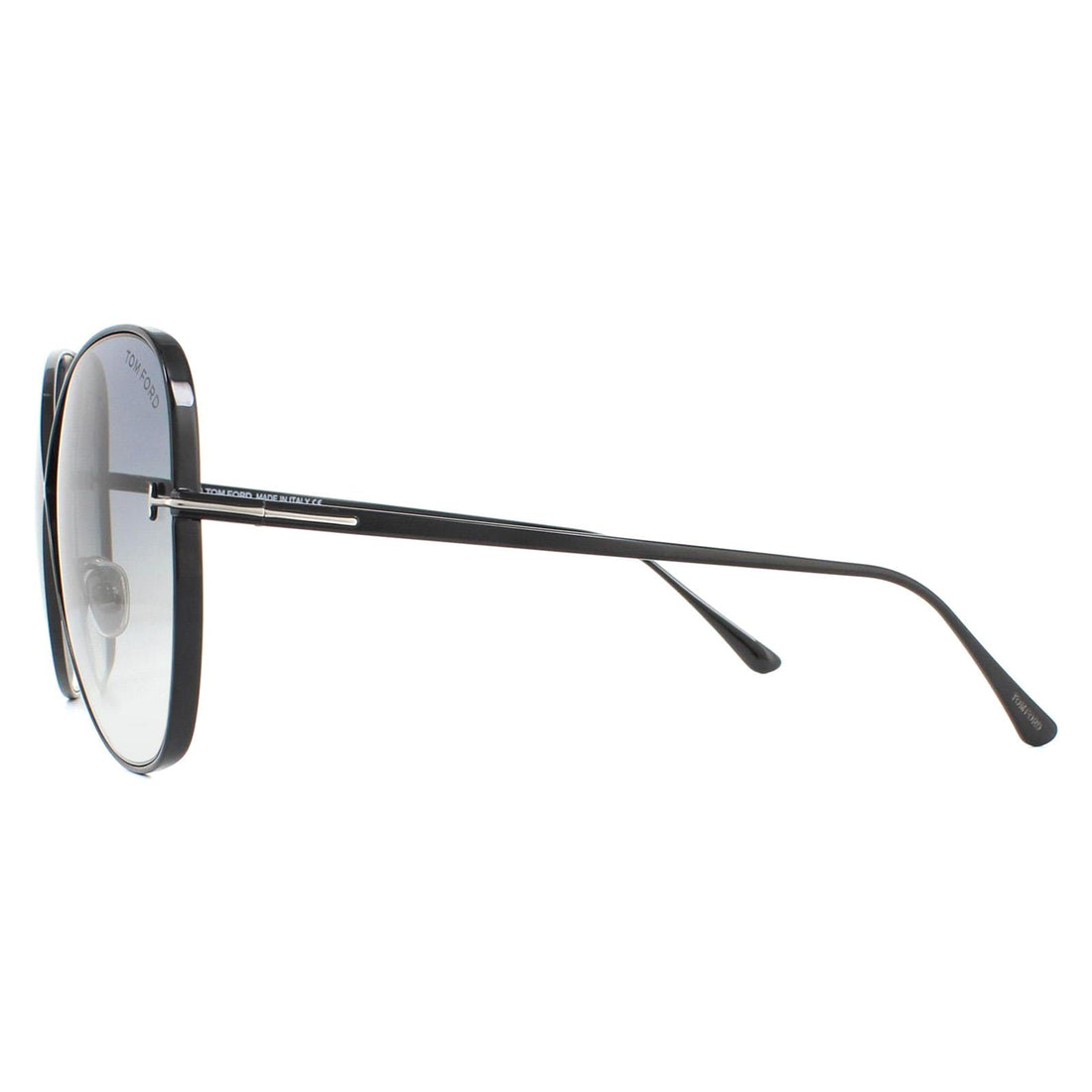 Tom Ford Sunglasses Nickie FT0842 01B Shiny Black Smoke Gradient