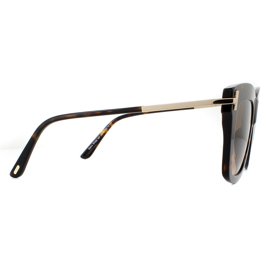 Tom Ford Sunglasses Dasha FT0822 52F Dark Havana Brown Gradient