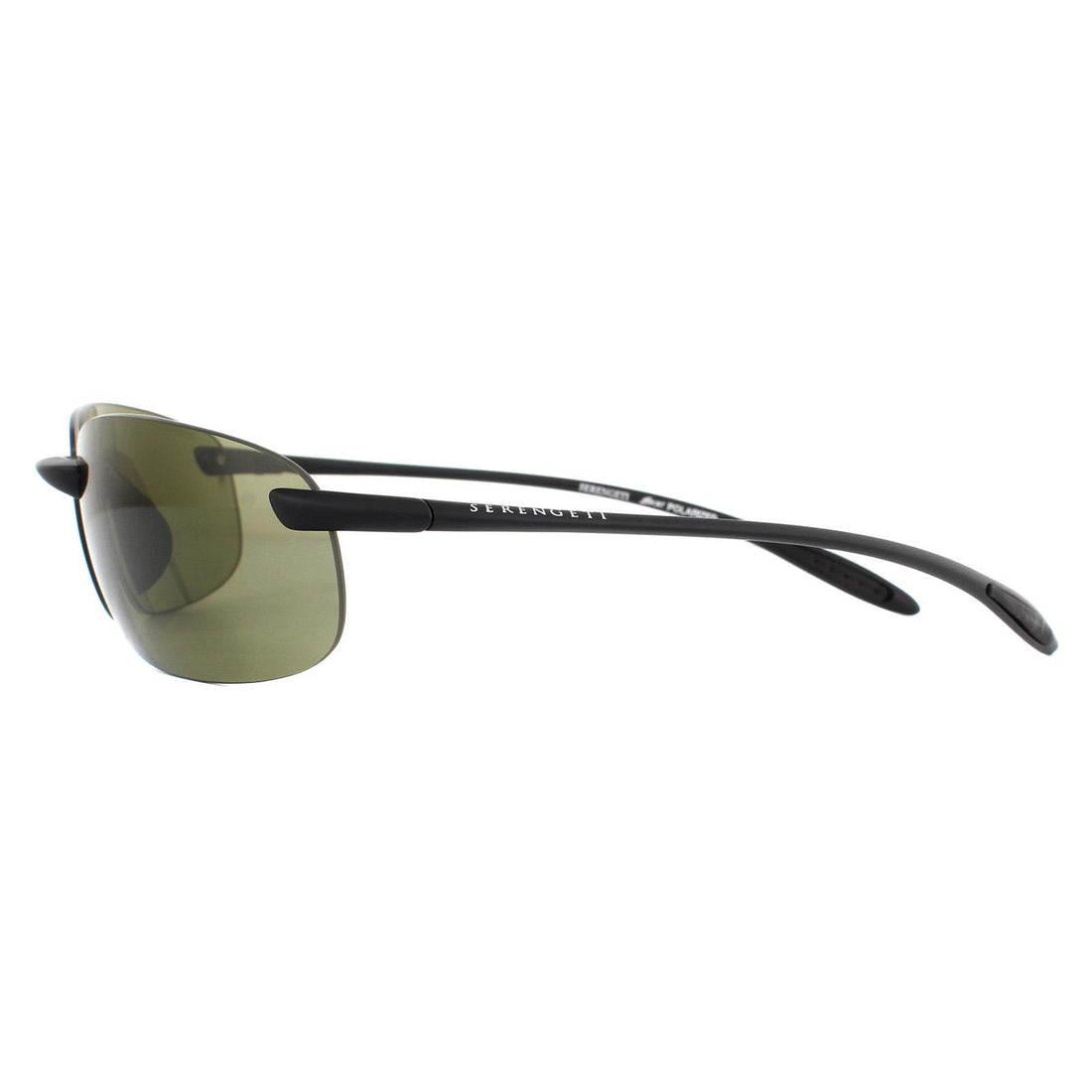 Serengeti Sunglasses Nuvino 8443 Satin Black Green 555nm Polarized