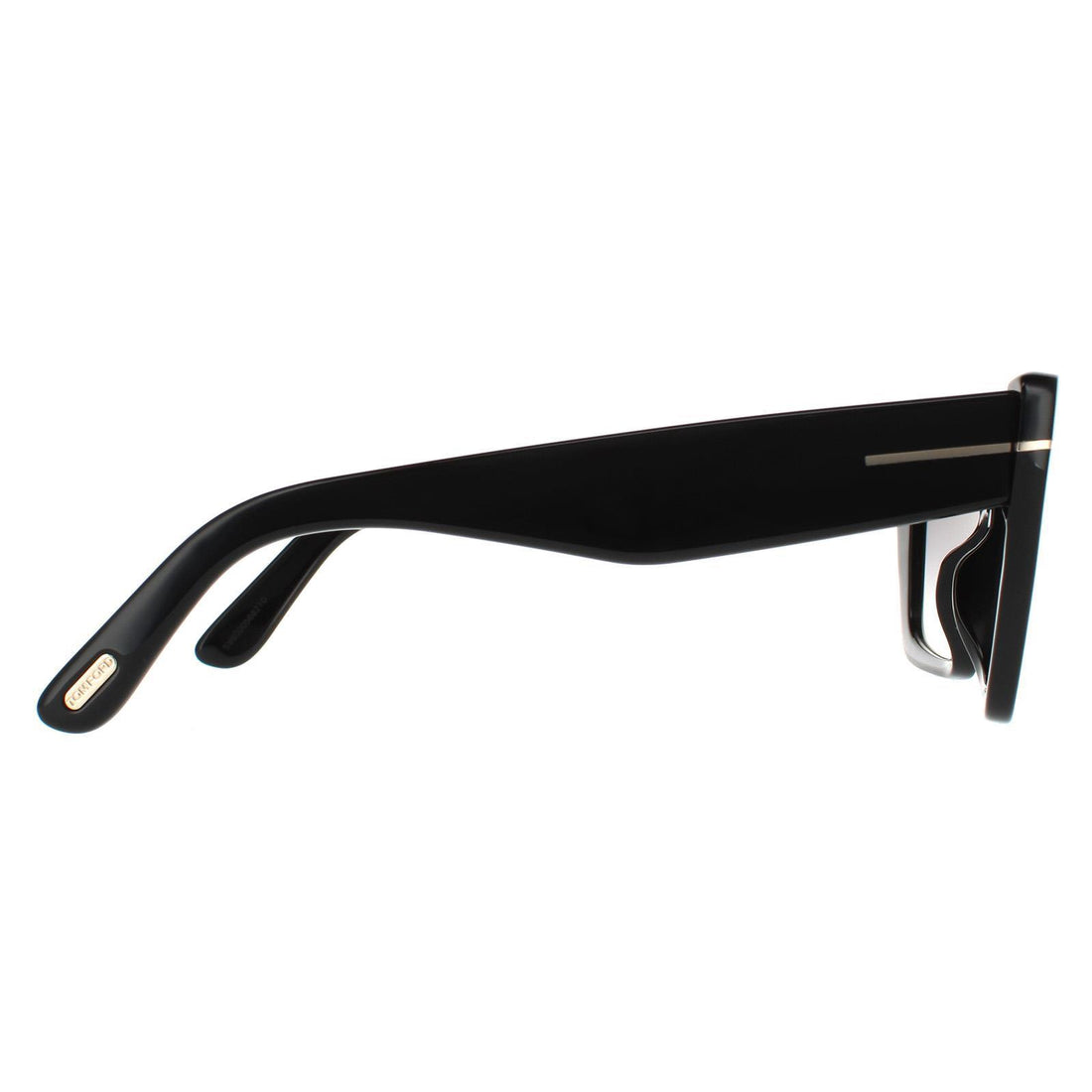 Tom Ford Sunglasses Wyatt FT0871 01B Shiny Black Grey Smoke Gradient