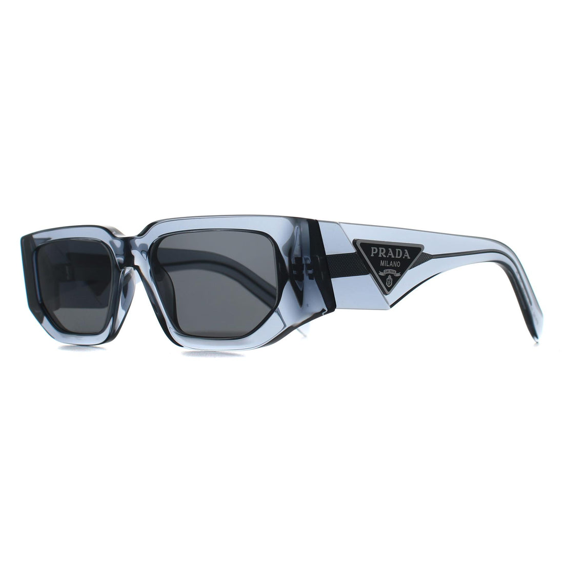 Prada Sunglasses PR09ZS 17T08Z Transparent Ocean Dark Grey