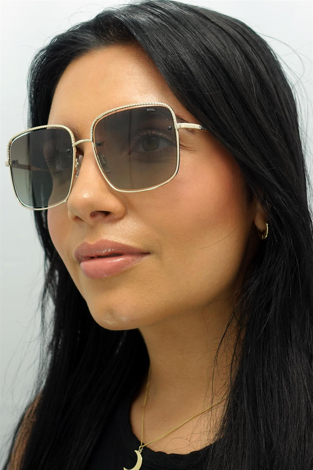 INVU Sunglasses B1112 B Gold Grey Polarized