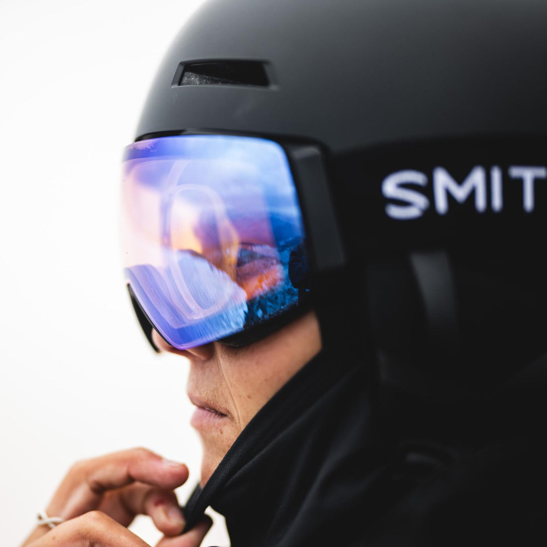 Smith Ski Goggles I/O Mag 0JX 4B Black ChromaPop Everyday Blue Mirror & CP Storm Blue Sensor Mirror