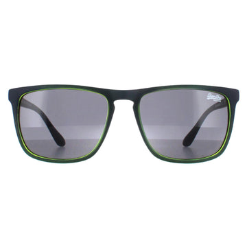 Superdry Sunglasses Stockhom 106 Matte Navy and Lime Dark Grey