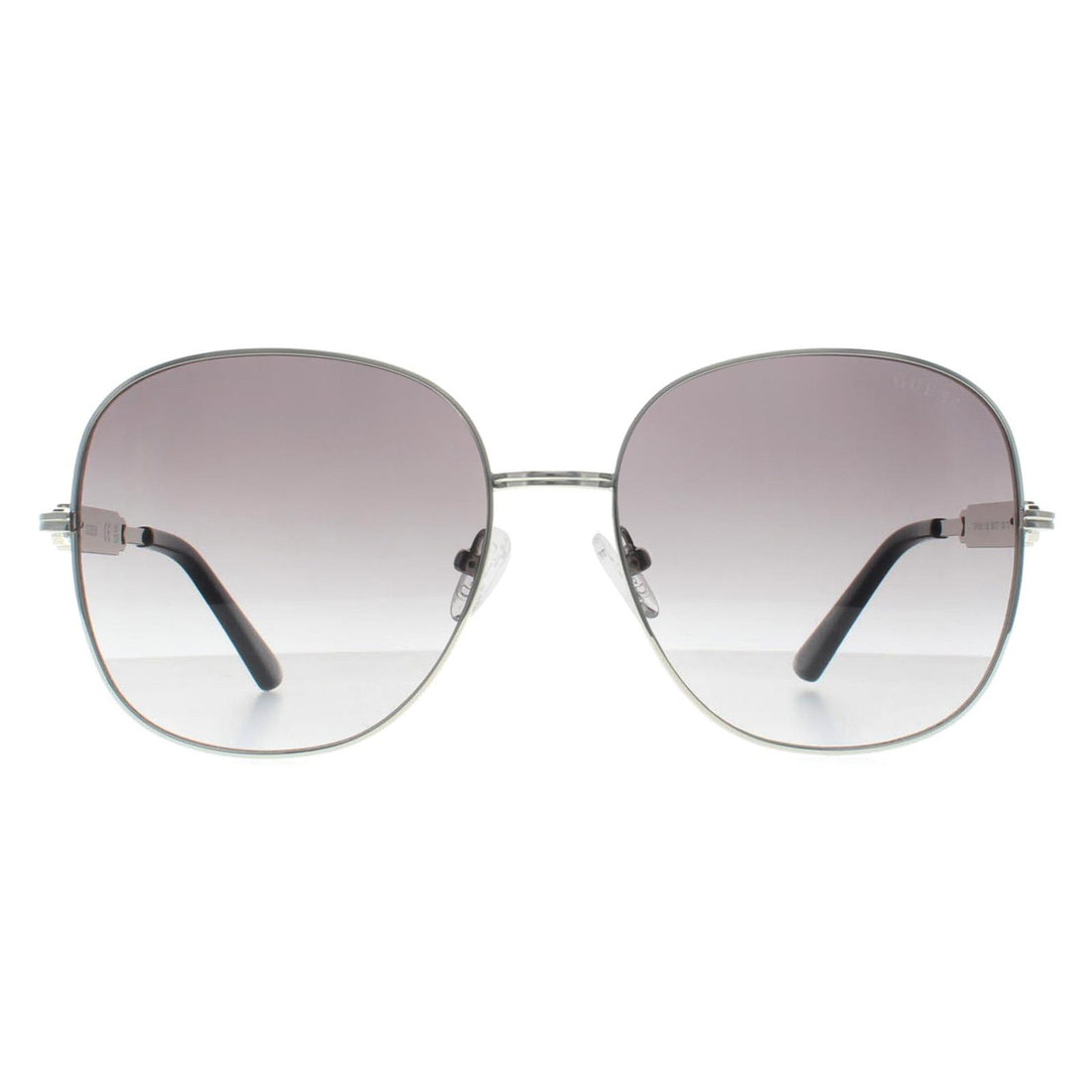 Guess Sunglasses GF6190 10B Shiny Light Nickeltin Grey Gradient
