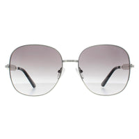 Guess Sunglasses GF6190 10B Shiny Light Nickeltin Grey Gradient