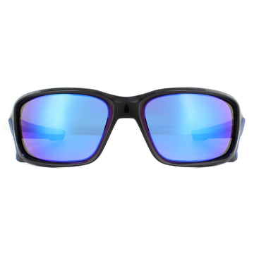 Oakley Sunglasses Straightlink OO9331-27 Polished Black Prizm Sapphire