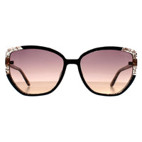 Guess Sunglasses GU7882 01Z Shiny Black Glitter Gold Violet Mirror Gradient