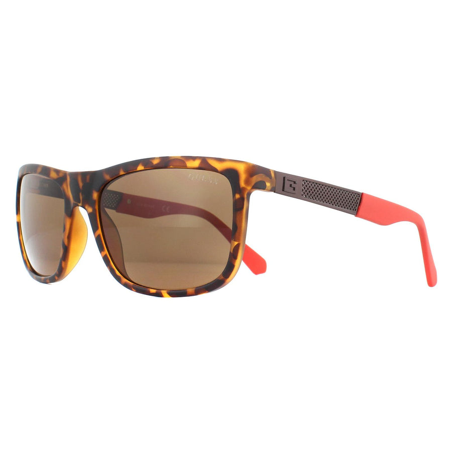 Guess Sunglasses GU6843 52H Dark Havana Brown Polarized