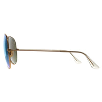 Ray-Ban Sunglasses Aviator 3025 112/19 Matt Gold Green Mirror 62mm