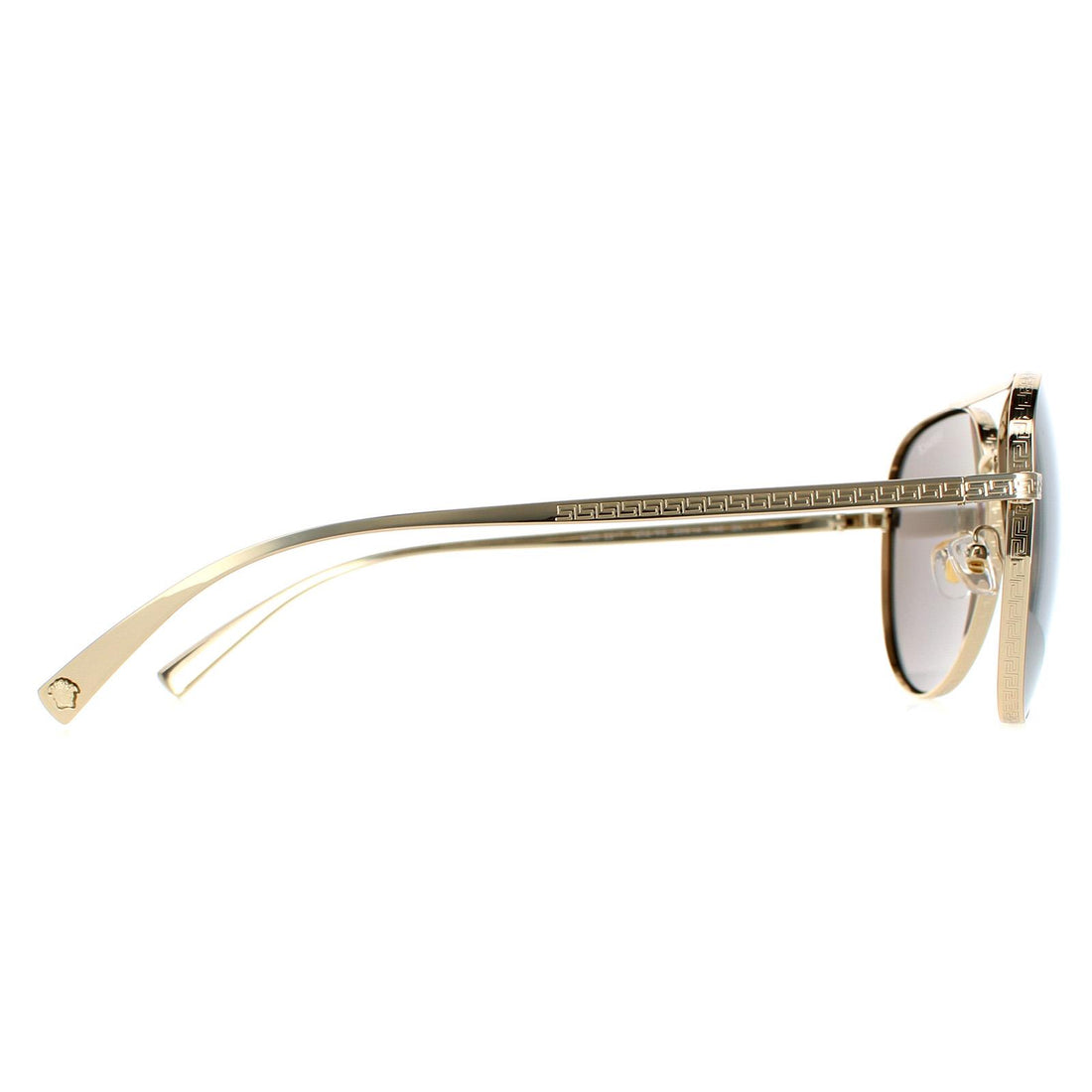 Versace Sunglasses VE2217 12526G Pale Gold Light Gray Silver Mirror