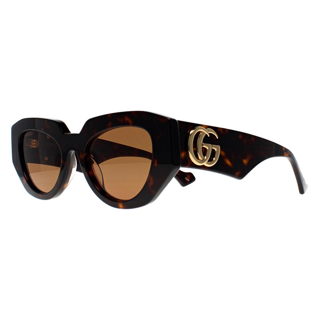 Gucci Sunglasses GG1421S 002 Shiny Dark Havana Brown