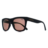 Superdry Sunglasses SDS Byronville 104 Matte Black Brown Gold Mirror