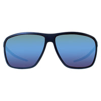 Police Sunglasses SPLL15 Solstice 4 V78B Semi Matte Ruthenium Blue Brown Mirror Blue