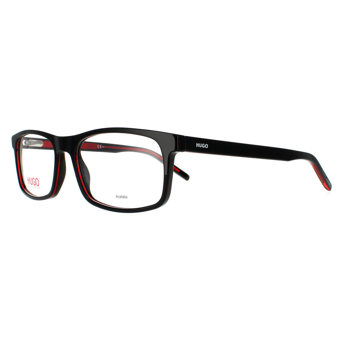 Hugo by Hugo Boss Glasses Frames HG 1004 OIT 16 Black Red Men