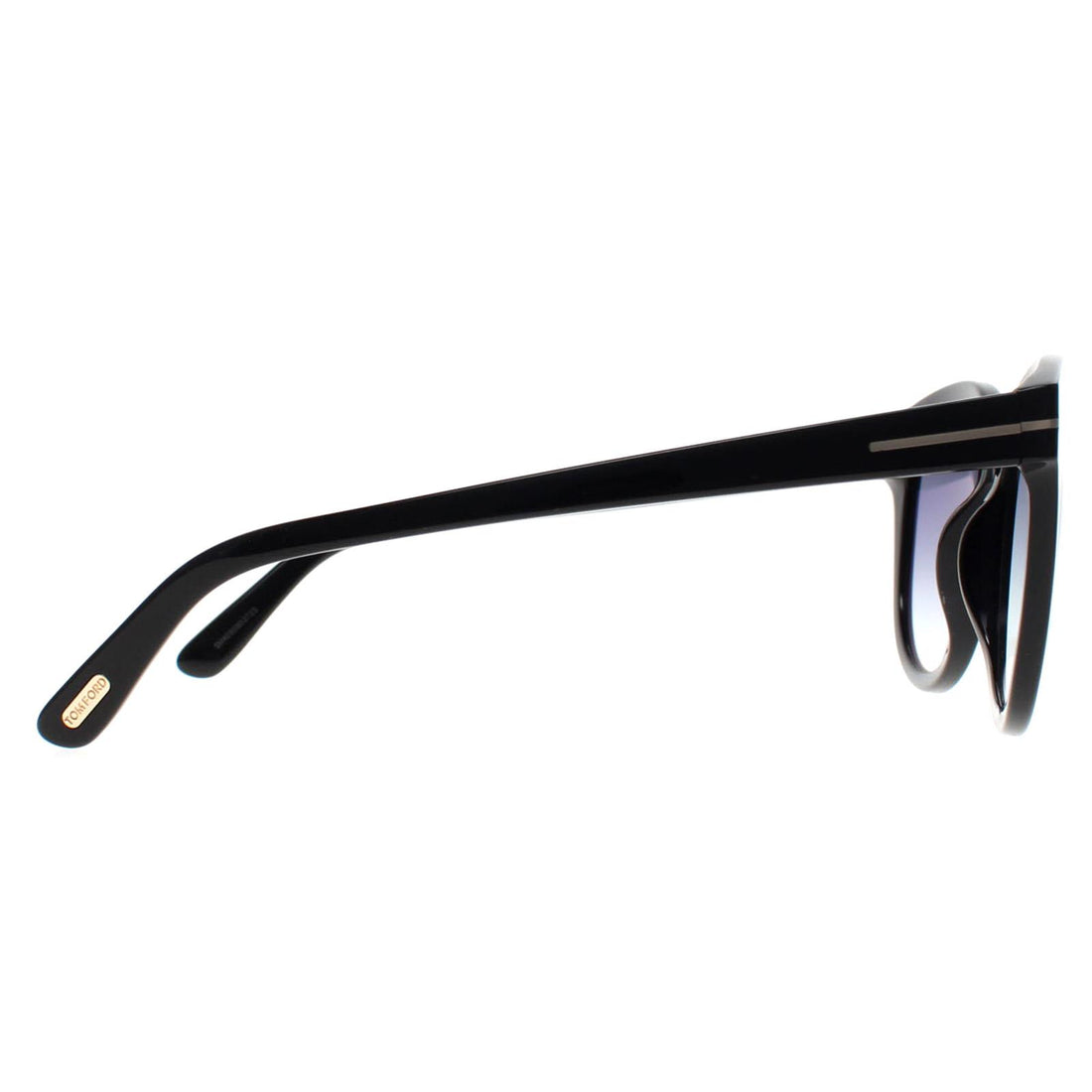 Tom Ford Sunglasses Olivia FT0914 01B Shiny Black Gradient Smoke