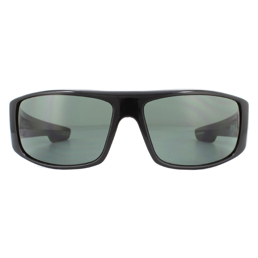Spy Logan Sunglasses Black Happy Grey Green