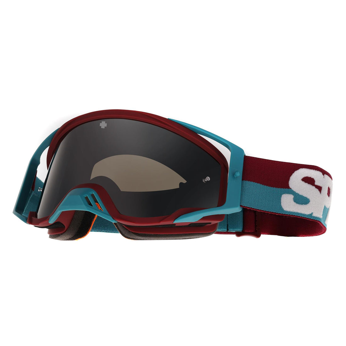 Spy MX Motocross Goggle Foundation Plus 3200000000006 Bolt Teal HD Smoke with Silver Spectra Mirror HD Clear