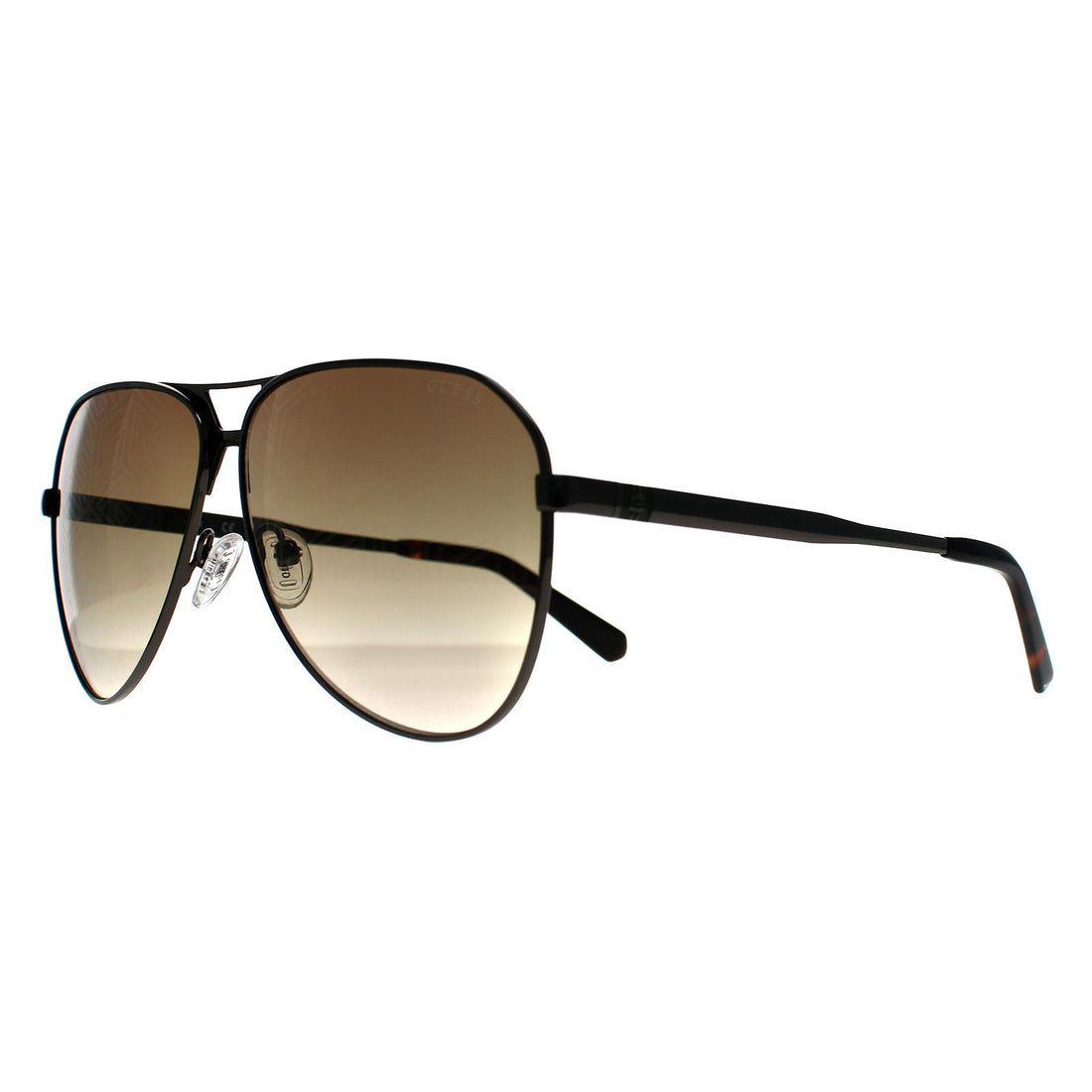 Guess Sunglasses GU00069 08F Shiny Gunmetal Brown Gradient