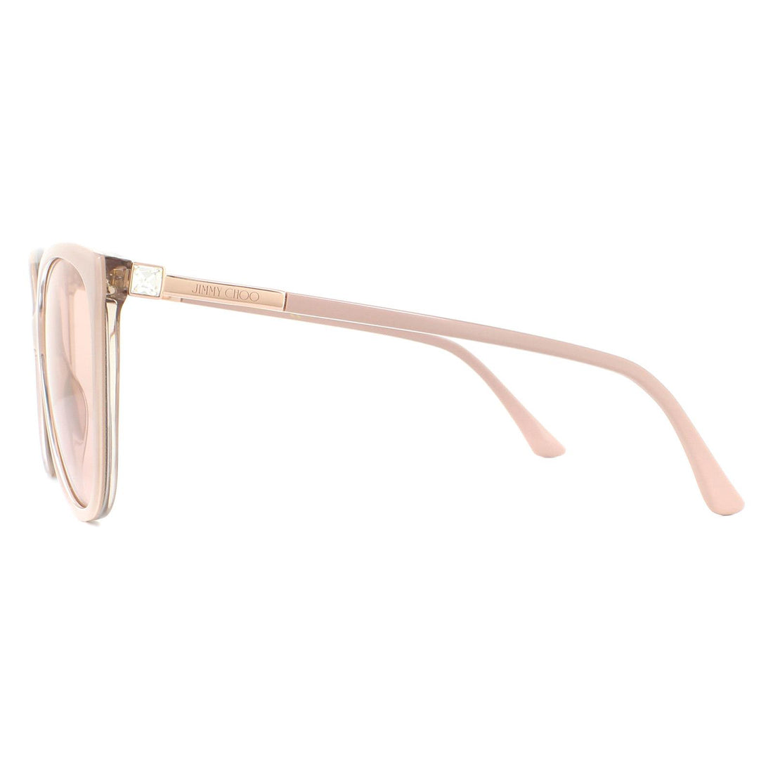 Jimmy Choo Sunglasses Lissa/S KON K1 Nude Glitter Gold Mirror