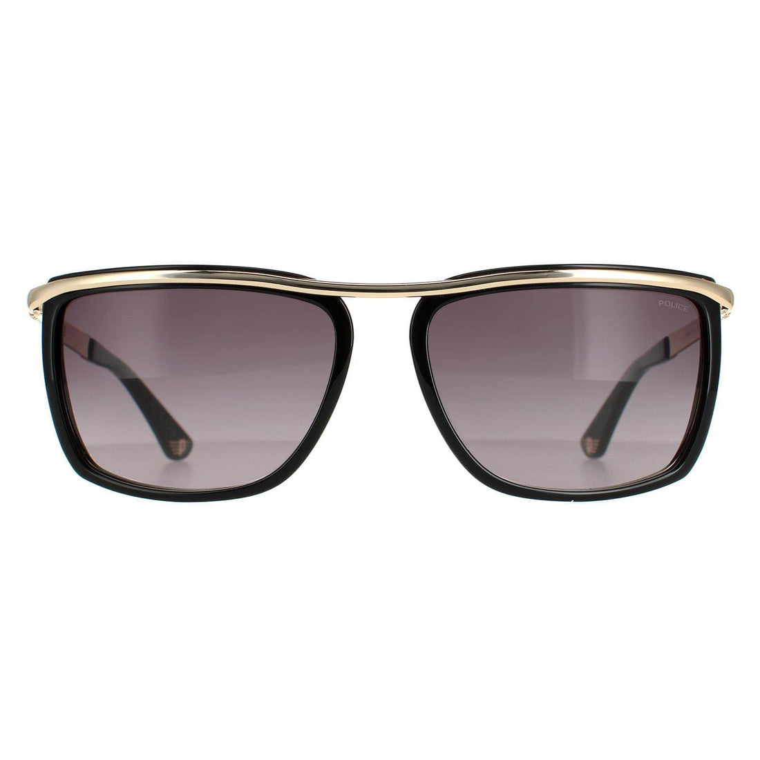 Police Sunglasses SPLB45 Origins 39 0301 Black Rose Gold Grey Gradient Discounted Sunglasses