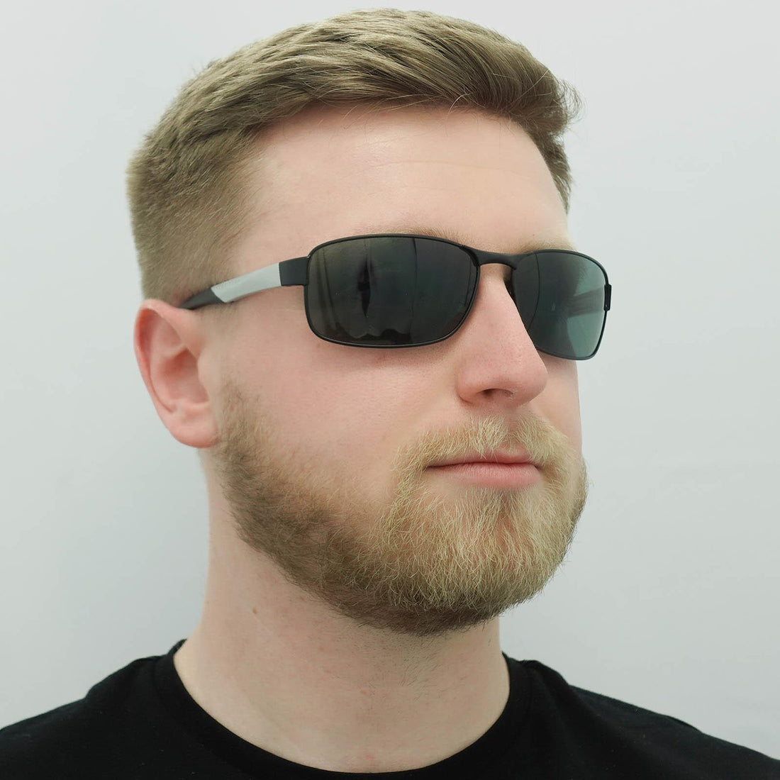 Hugo Boss Sunglasses 0569/P/S 92K RA Dark Ruthenium Grey Green Polarized