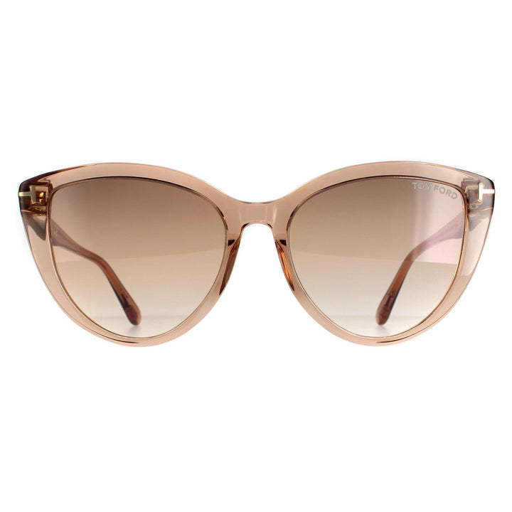 Tom Ford Sunglasses FT0915 Isabella 45G Shiny Light Brown Brown Mirror