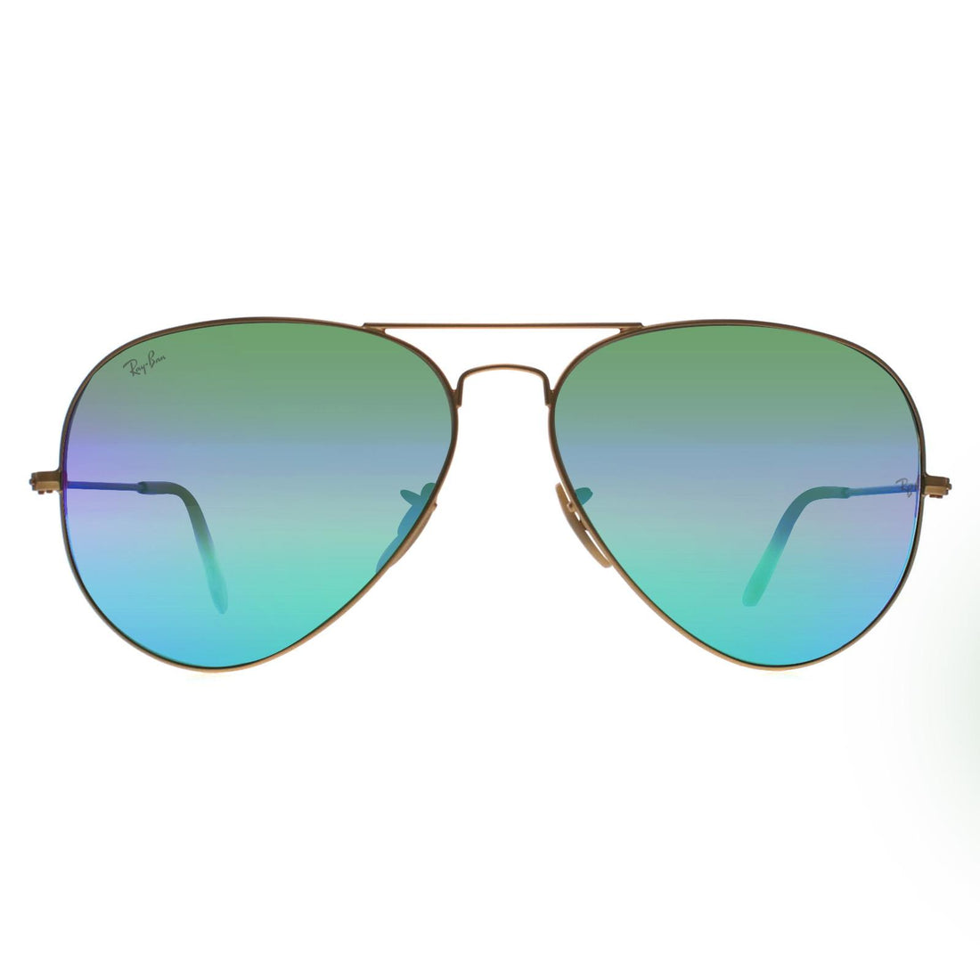 Ray-Ban Sunglasses Aviator 3025 112/19 Matt Gold Green Mirror 62mm