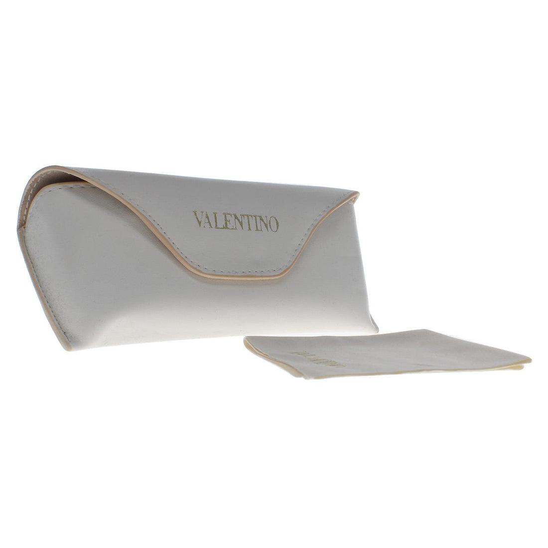 Valentino medium white faux leather soft Sunglasses Case