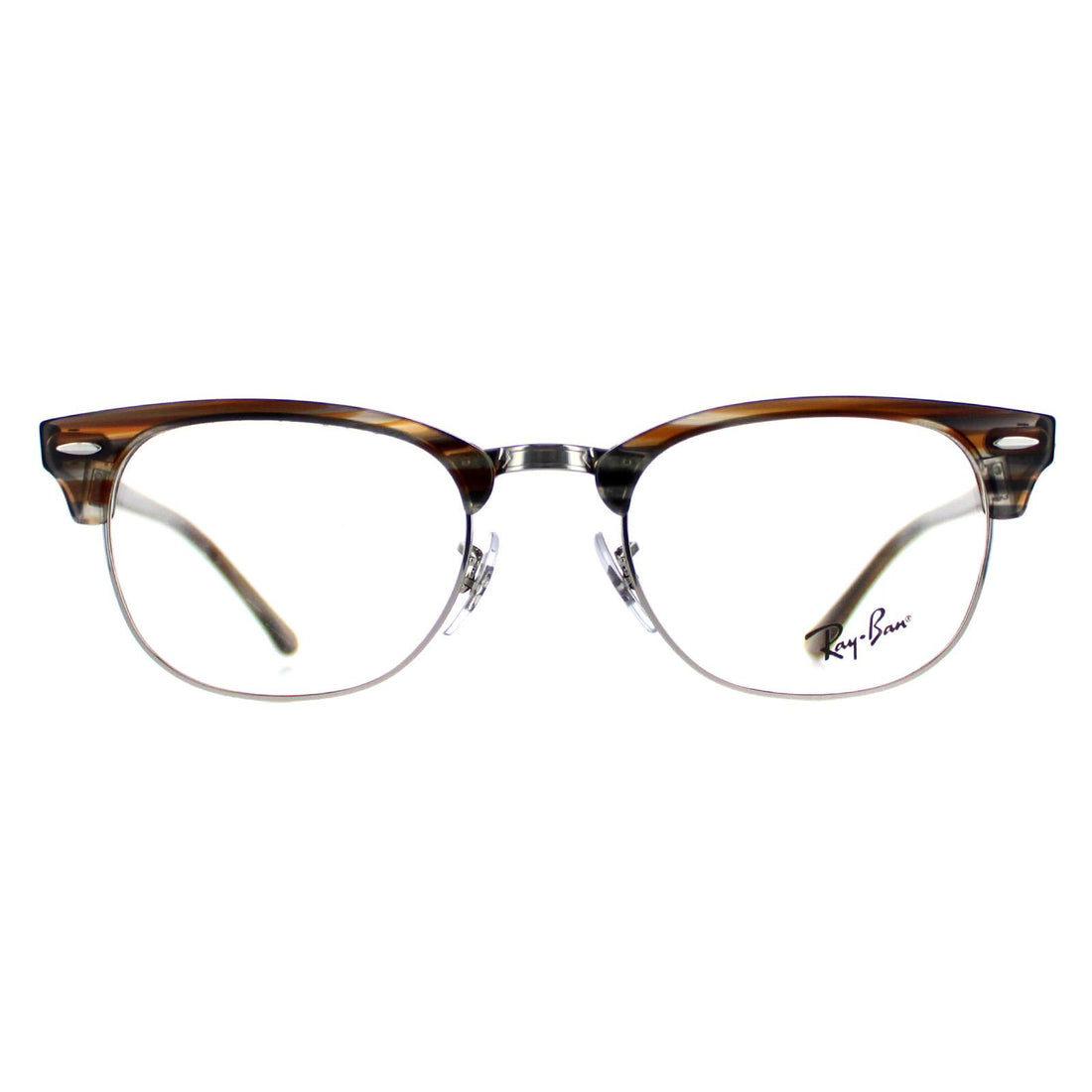 Ray-Ban Glasses Frames RX5154 Clubmaster 5749 Polished Brown Men Women