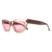Skechers Sunglasses SE6102 72S Crystal Pink Pink Polarized