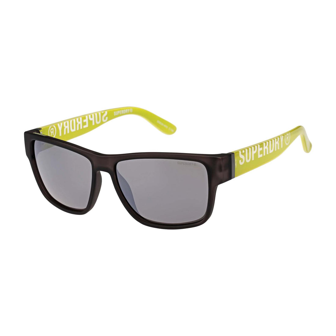 Superdry Sunglasses SDS-5047 108 Matte Crystal Grey Lime Silver Mirror