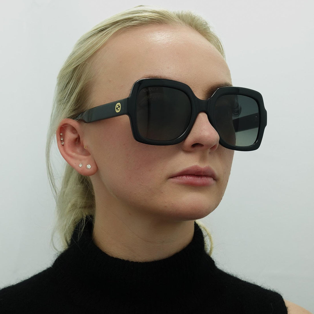 Gucci Sunglasses GG1337S 002 Black Grey Gradient Polarized