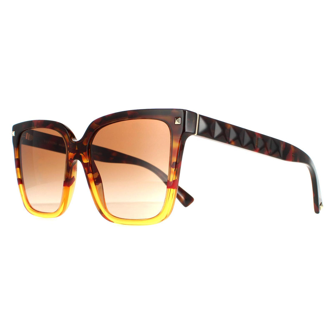 Valentino Sunglasses VA4098 519013 Havana Orange Gradient Brown Gradient