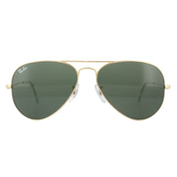 Ray-Ban Aviator Classic RB3025 Sunglasses Gold / Green 55