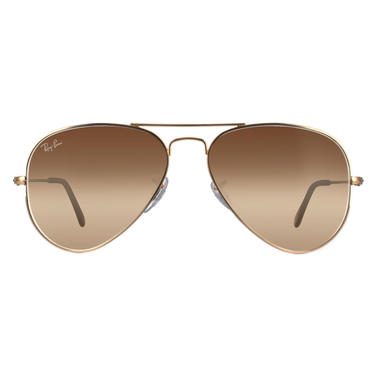 Sunglasses Aviator RB3025 001 51 Gold Gradient 58mm Medium