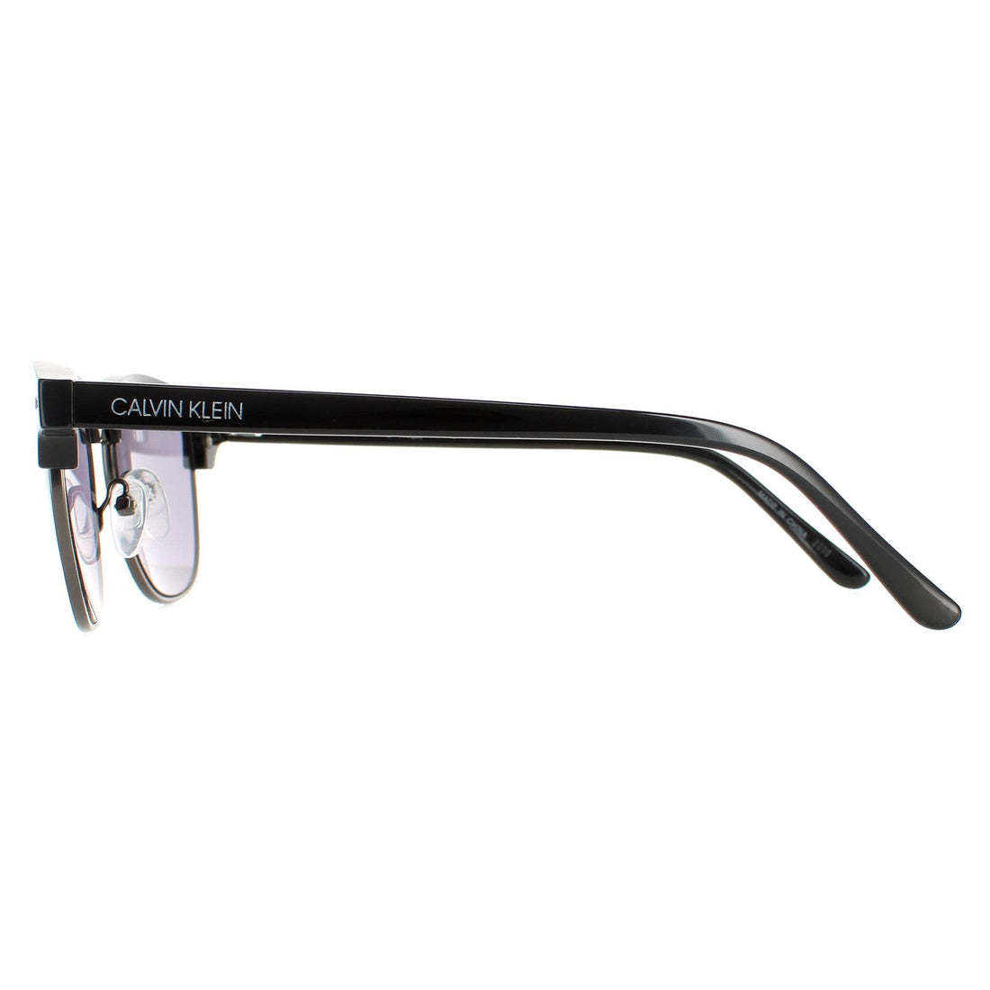 Calvin Klein Sunglasses CK20314S 001 Shiny Black Solid Smoke