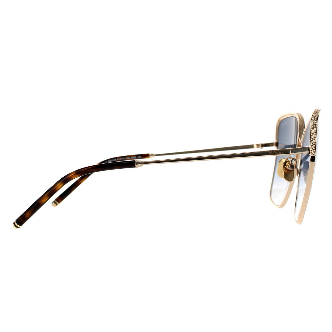 Mulberry Sunglasses SML040 0300 Shiny Rose Gold Blue Pink Gradient