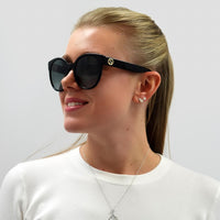 Gucci Sunglasses GG0035SN 001 Black Grey Gradient