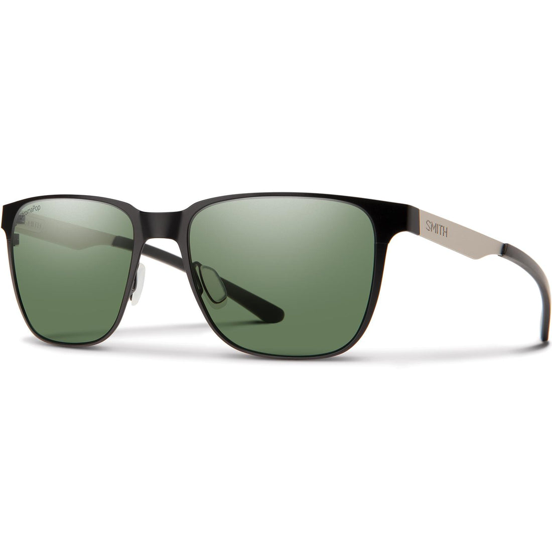 Smith Sunglasses Lowdown Metal TI7 L7 Matte Black Ruthenium ChromaPop Polarized Grey Green